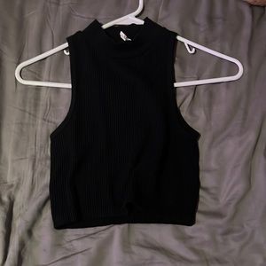 black crop top, Aeropostale,XS